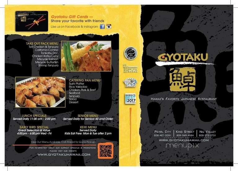 Gyotaku Japanese Restaurant - Pearl City, HI