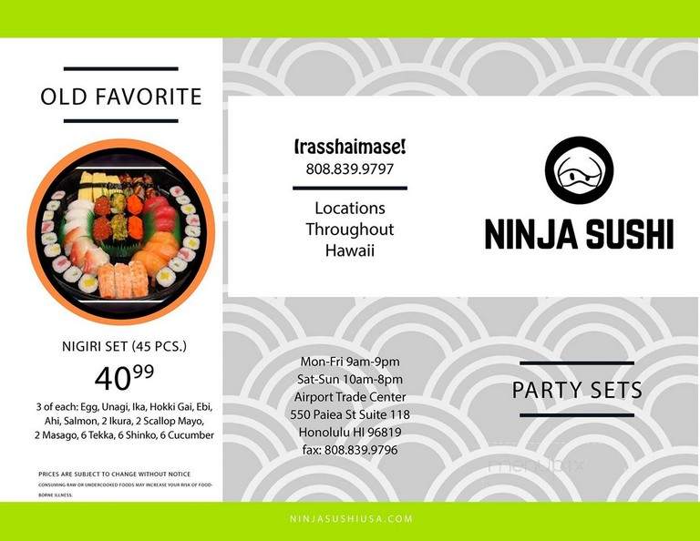 Ninja Sushi - Honolulu, HI