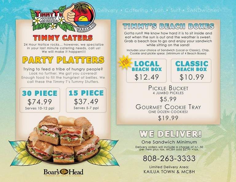 Timmy Tom's Gourmet Sandwiches - Kailua, HI