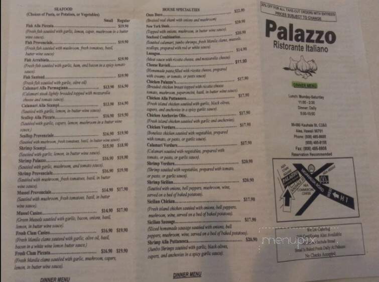 Palazzo Ristorante Italiano - Aiea, HI