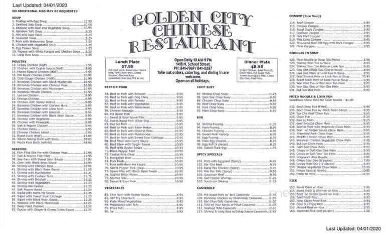 Golden City Restaurant - Honolulu, HI