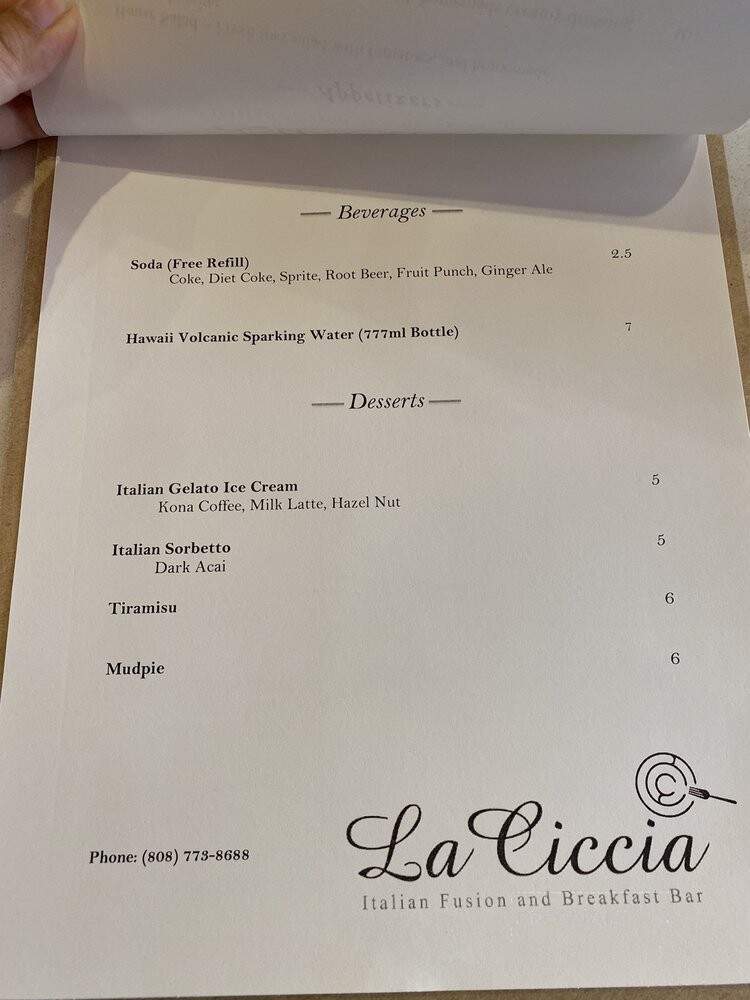 La Ciccia Italian Fusion and Brunch Bar  - Honolulu, HI