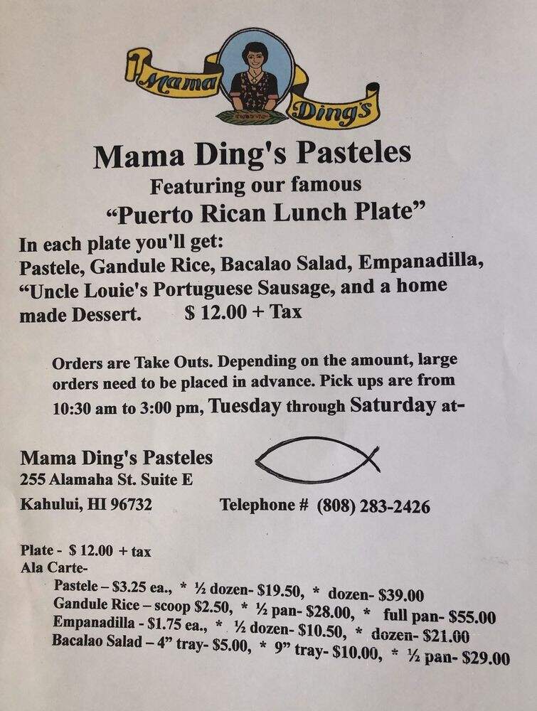 Mama Ding's Pasteles - Kahului, HI