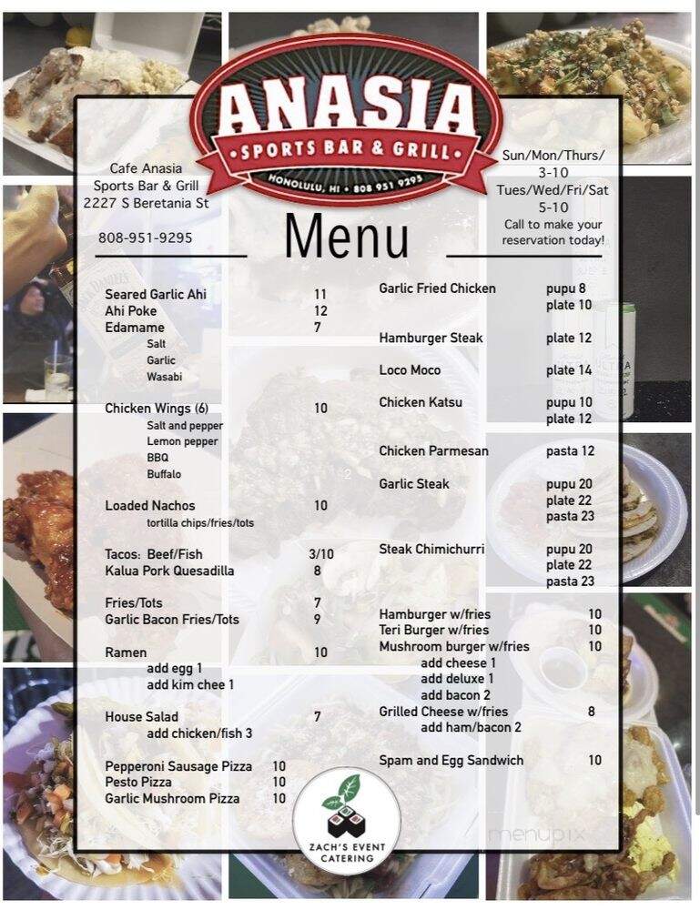 Cafe Anasia - Honolulu, HI