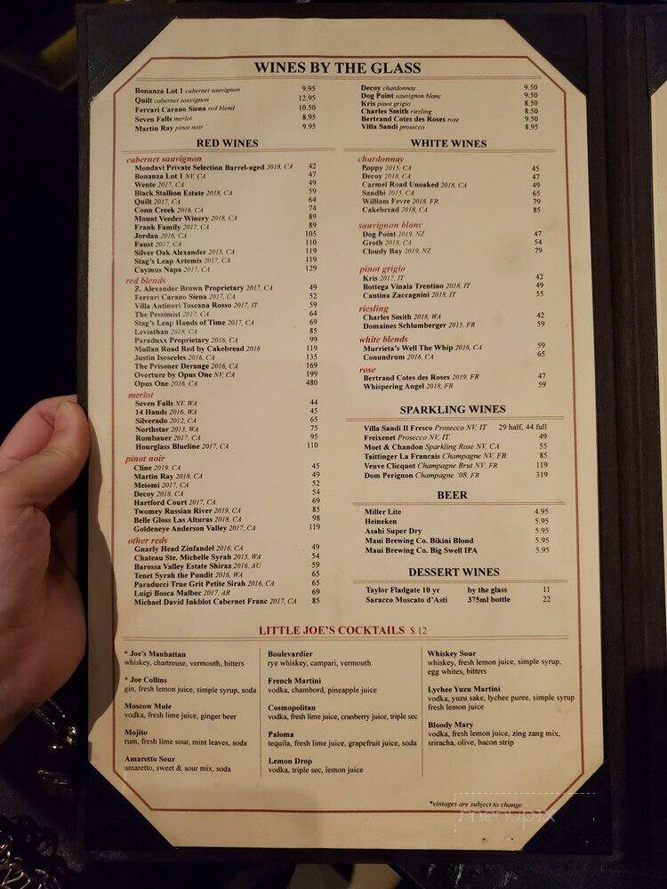 Little Joe's Steakhouse - Honolulu, HI