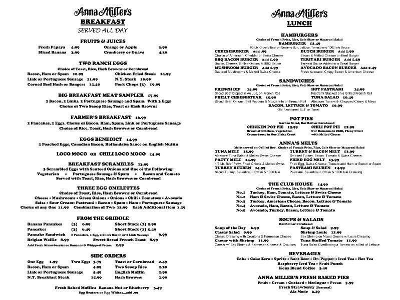 Anna Miller's Restaurant - Aiea, HI