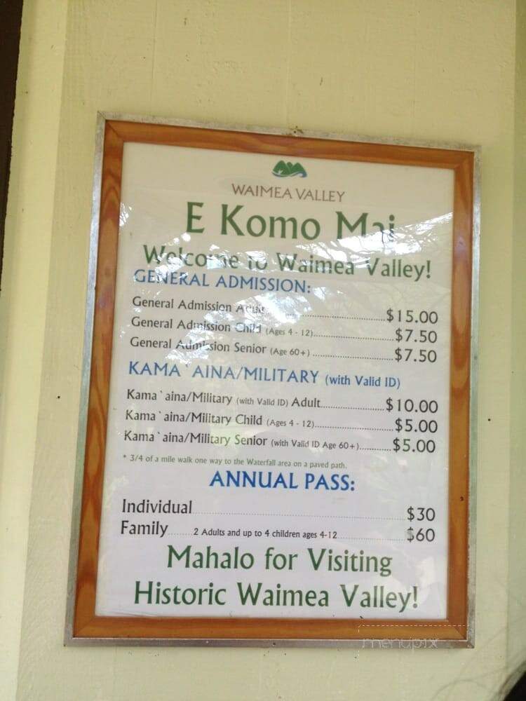 Waimea Falls Grill - Haleiwa, HI