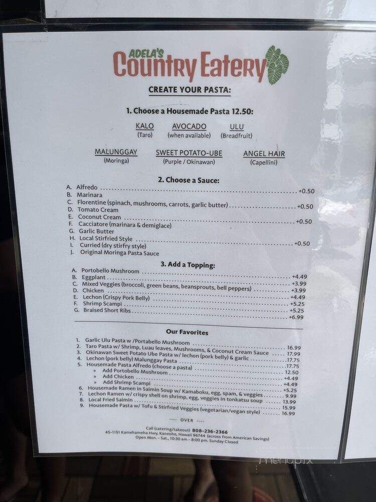 Adela's Country Eatery - Kaneohe, HI