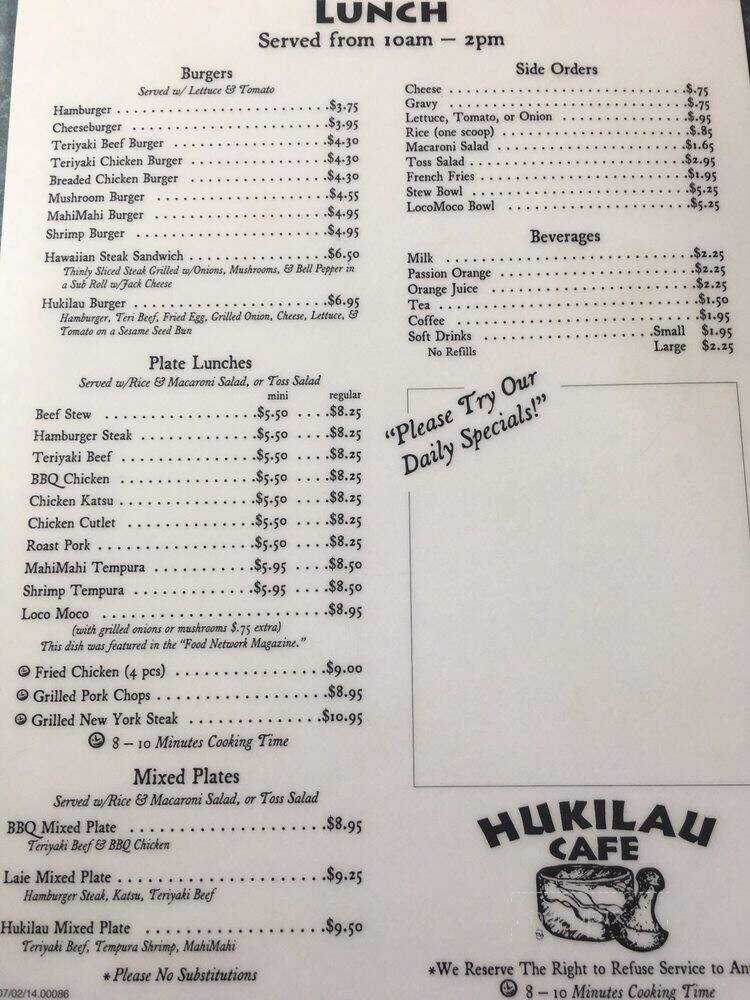 Hukilau Cafe - Laie, HI