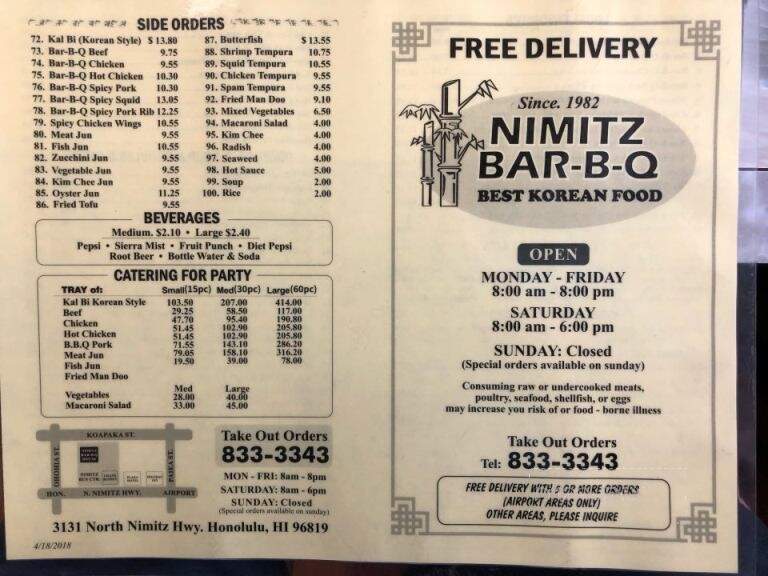 Nimitz Bar-Bq House Restaurant - Honolulu, HI