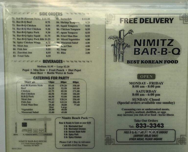 Nimitz Bar-Bq House Restaurant - Honolulu, HI