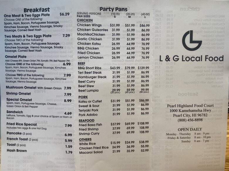 L & G Drive-Inn - Pearl City, HI