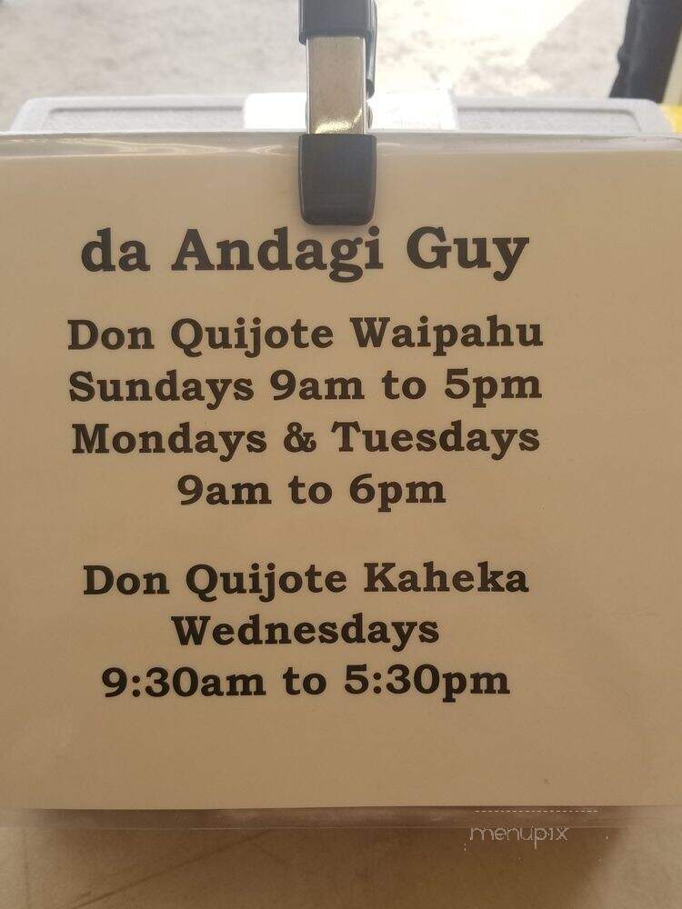 da Andagi Guy - Waipahu, HI