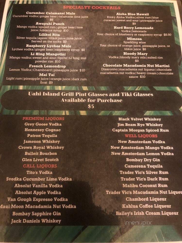 Uahi Island Grill - Kailua, HI