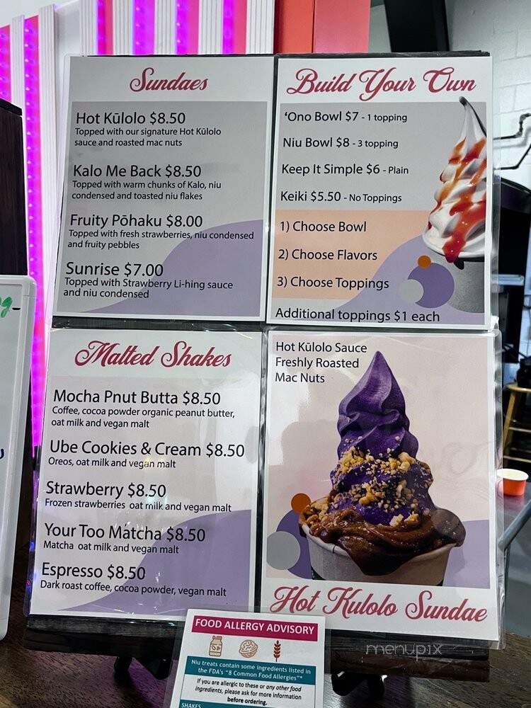 Niu Soft Serve - Honolulu, HI