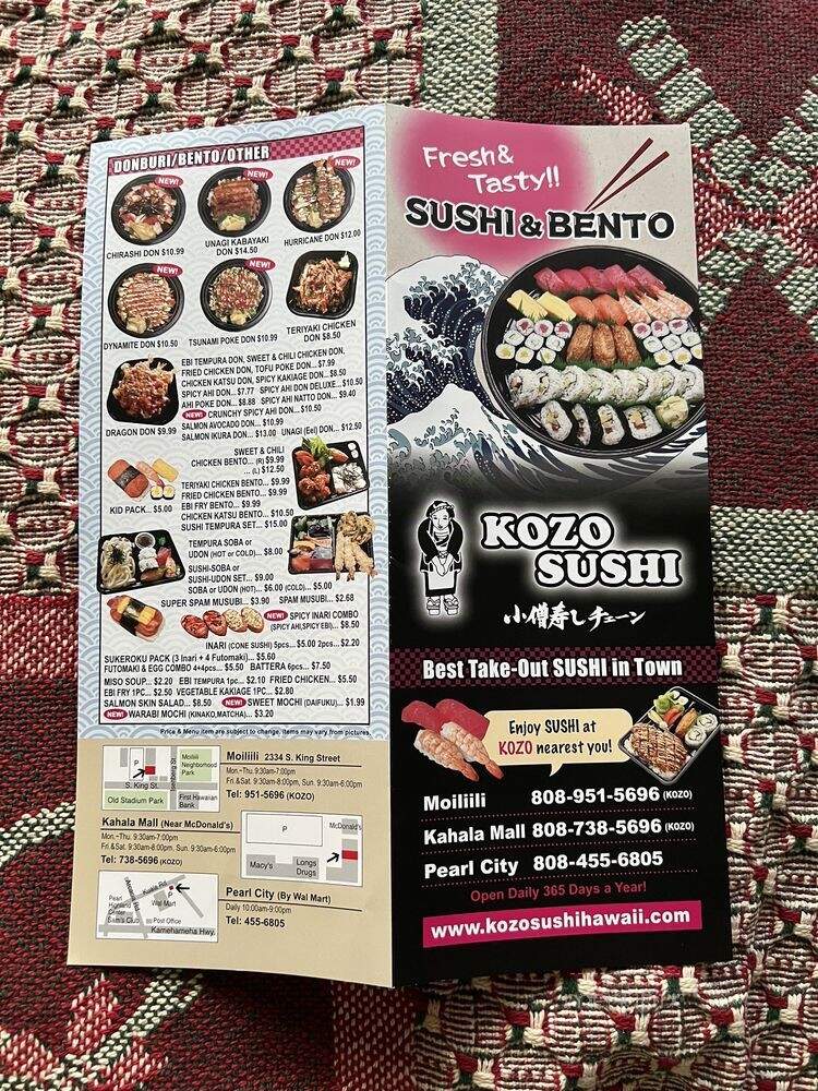 Kozo Sushi Hawaii - Honolulu, HI