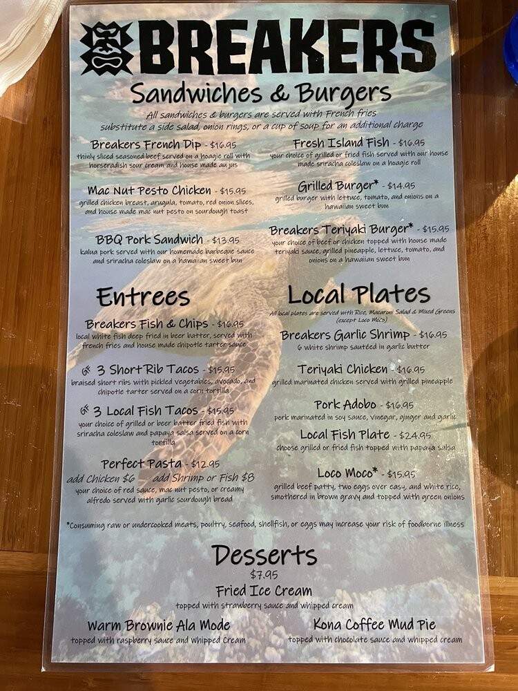 Breakers Restaurant - Haleiwa, HI