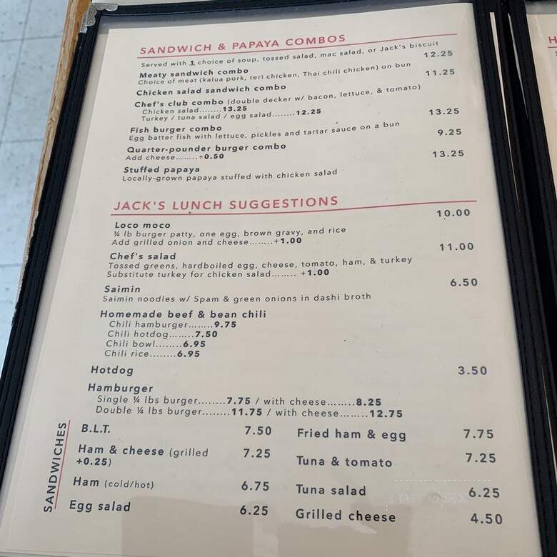 Jack's Restaurant - Honolulu, HI