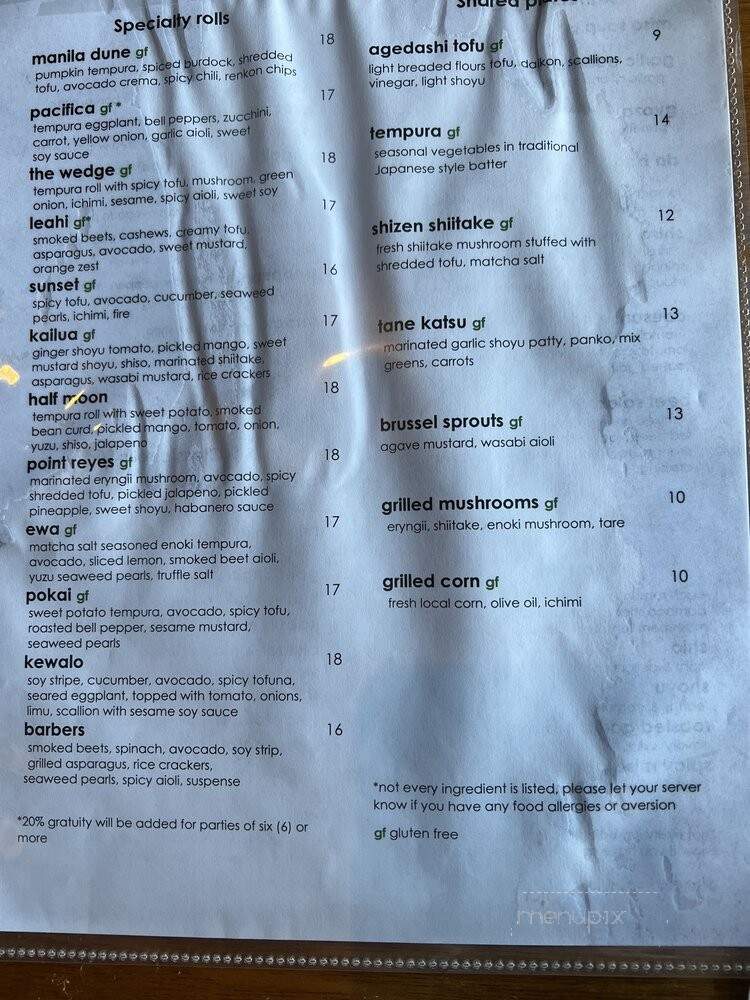 Tane Vegan Izakaya - Honolulu, HI