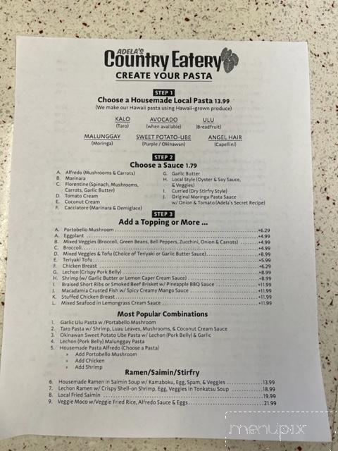 Adela's Country Eatery - Kaneohe, HI