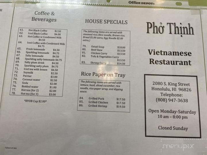 Pho Thinh - Honolulu, HI